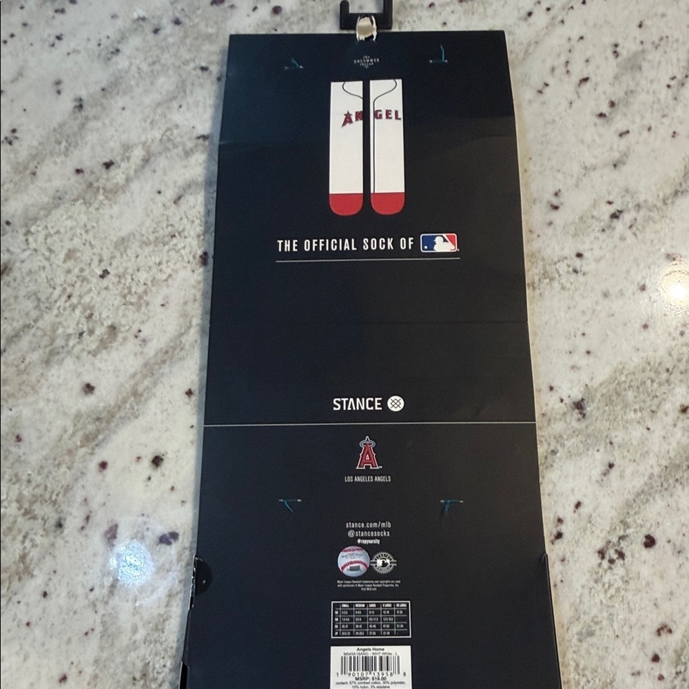 Stance White Angels Socks-Large - Picture 6 of 7